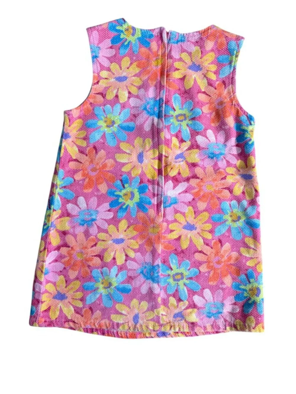 Vintage Baby Guess Retro Floral Print Shift Summer Dress Toddler Girl Size 5